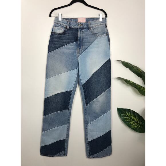 Revice Denim Women's 29 Patchwork Jeans Hippie Boho Vintage Retro 90s Baby - Picture 2 of 12
